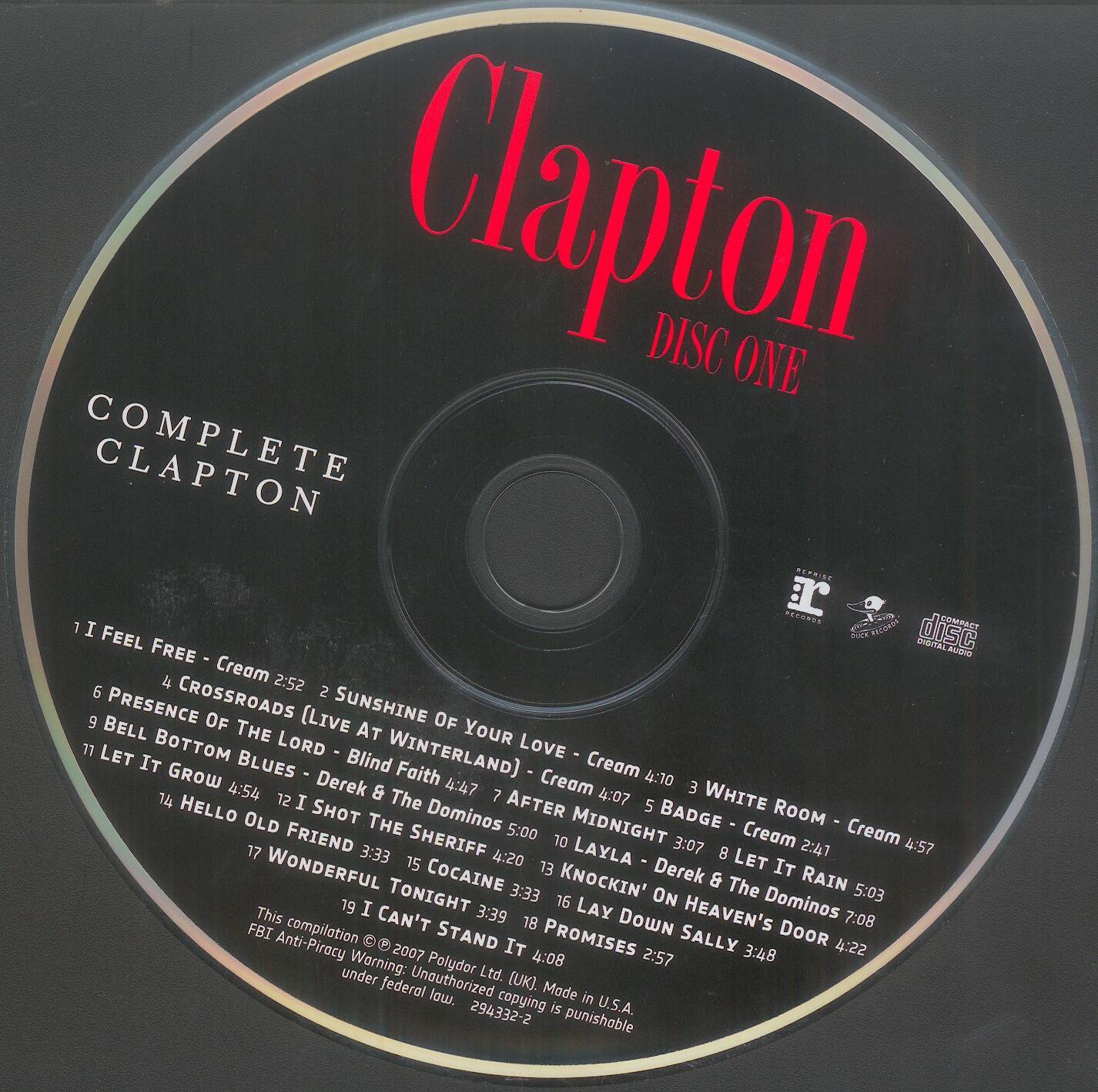Eric Clapton Complete Clapton [cd1 us]